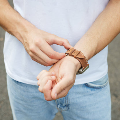 Luxury Vintage Leather Band For Apple Watch