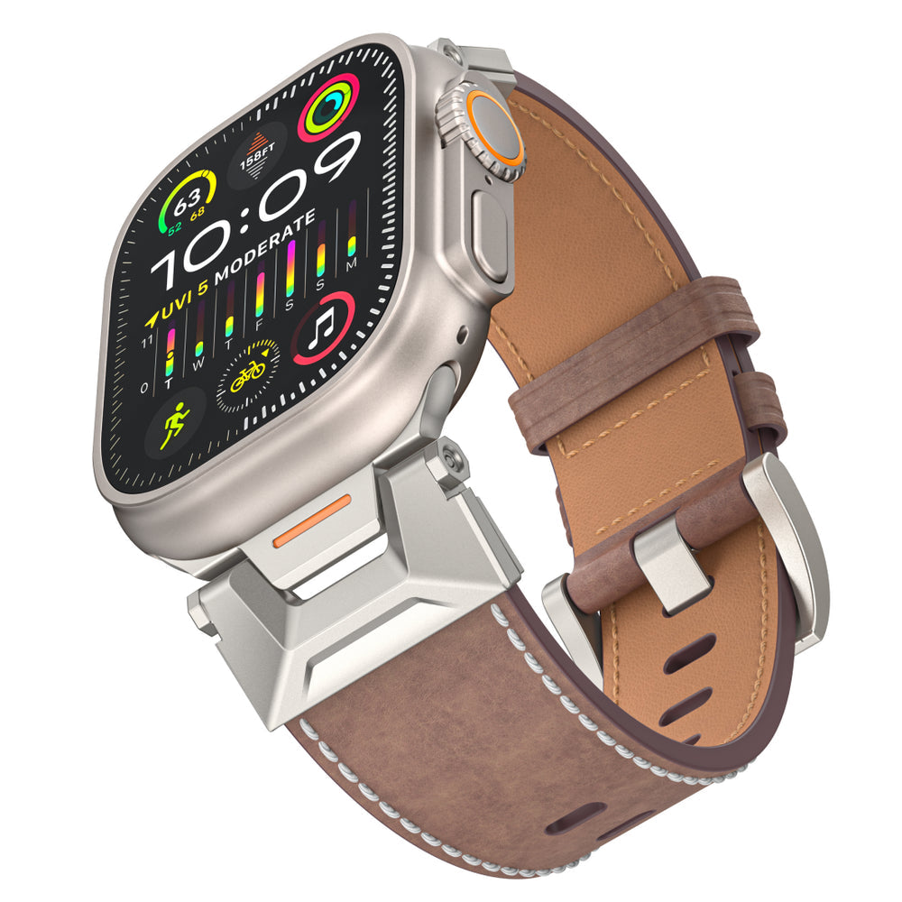 Mecha Leather Band For Apple Watch