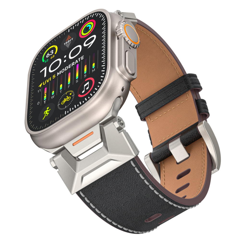 Mecha Leather Band For Apple Watch