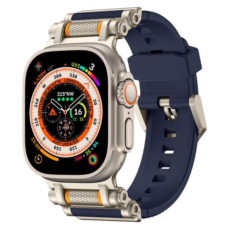 Tactical Rotating Silicone Band For Apple Watch