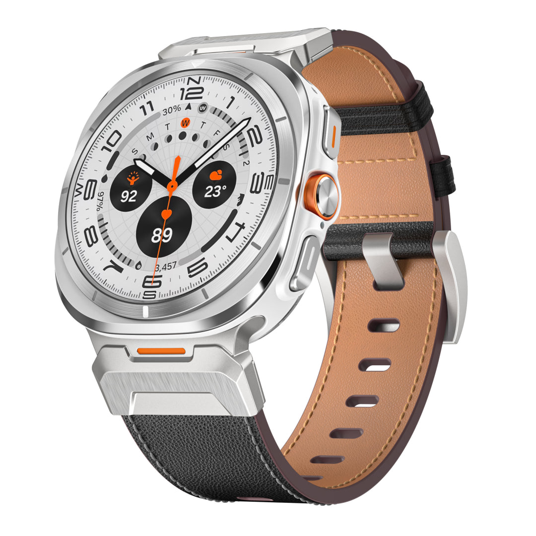 Tactical Leather Band For Samsung Galaxy Watch Ultra