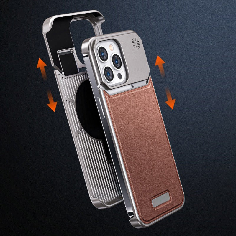 iPhone Leather Aluminum Fragrance Case