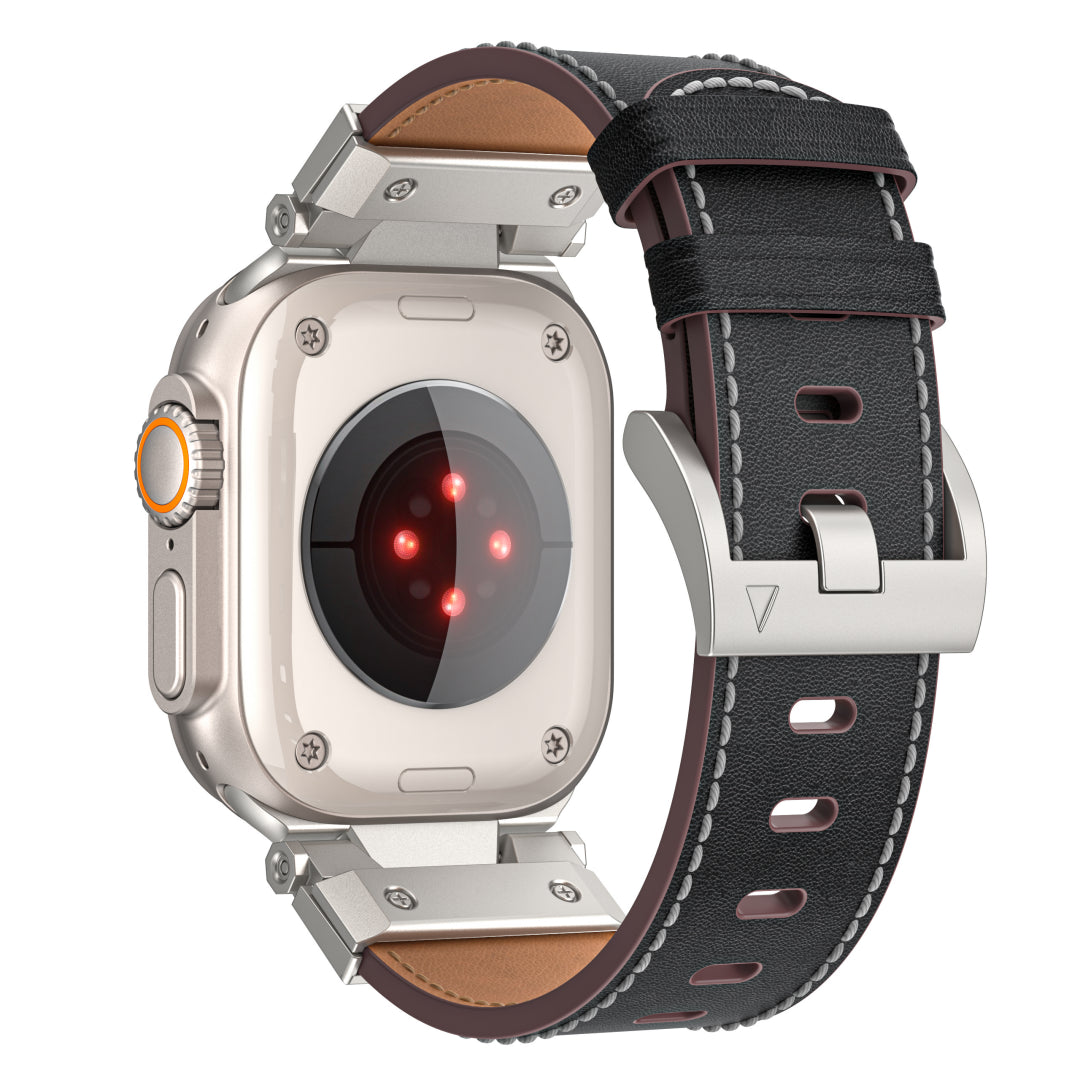 Mecha Leather Band For Apple Watch