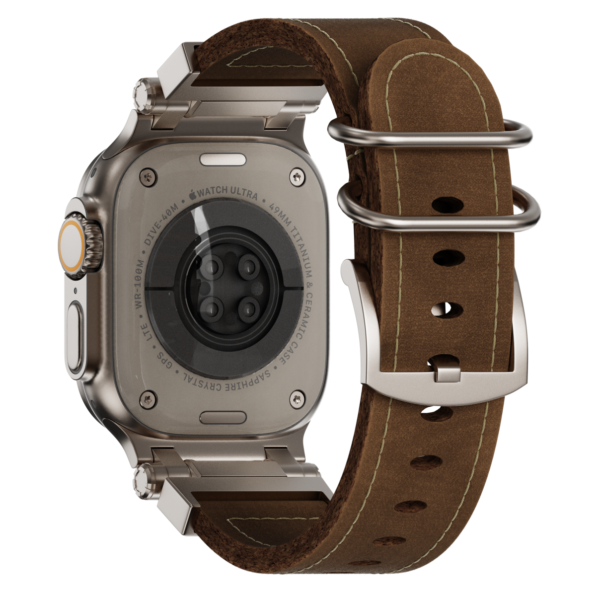 Tactical Leather Band For Apple Watch