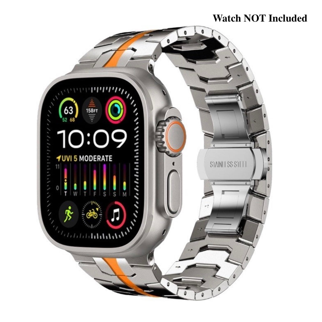 Stainless Steel Metal Watchband for Apple Watch-Ironman Version