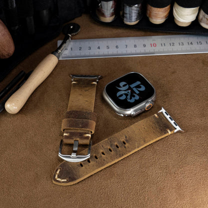 Vintage Leather Band For Apple Watch