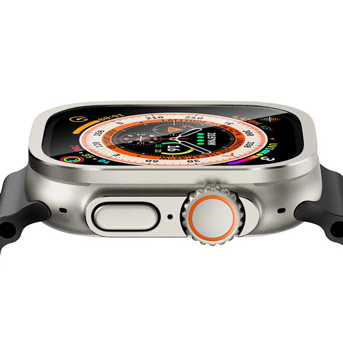 Titanium Alloy Frame Tempered Film For Apple Watch