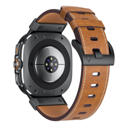 Tactical Leather Band For Samsung Galaxy Watch Ultra