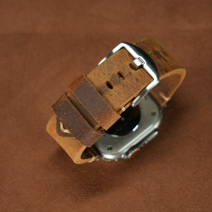 Vintage Leather Band For Apple Watch