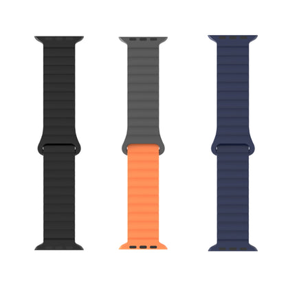 Silicone magnetic snap - ring buckle watch strap