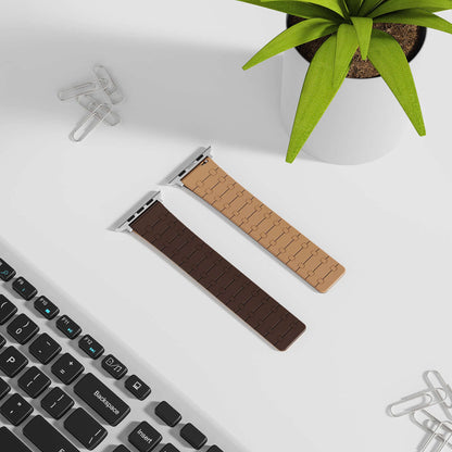 Two - color Silicone Magnetic Watch Strap (New Style)