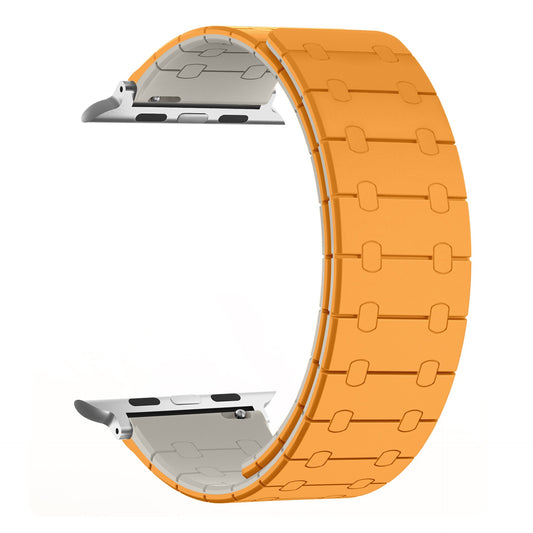 Two - color Silicone Magnetic Watch Strap (New Style)