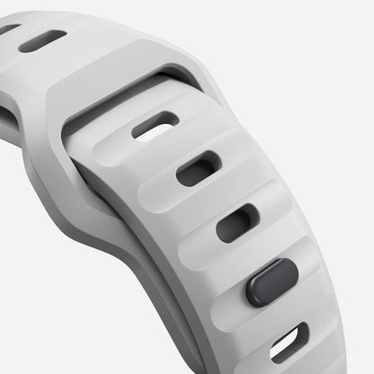 Silicone reverse - buckle watch band