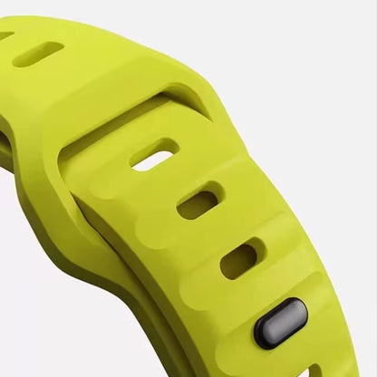 Silicone reverse - buckle watch band