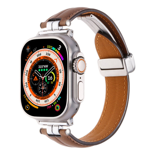 Magnetic Leather Band For Apple Watch