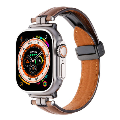 Magnetic Leather Band For Apple Watch