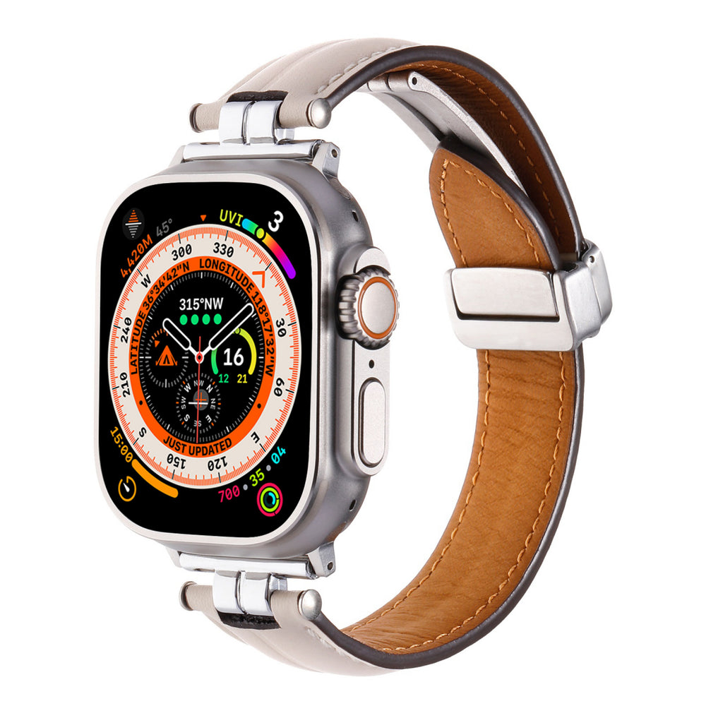 Magnetic Leather Band For Apple Watch