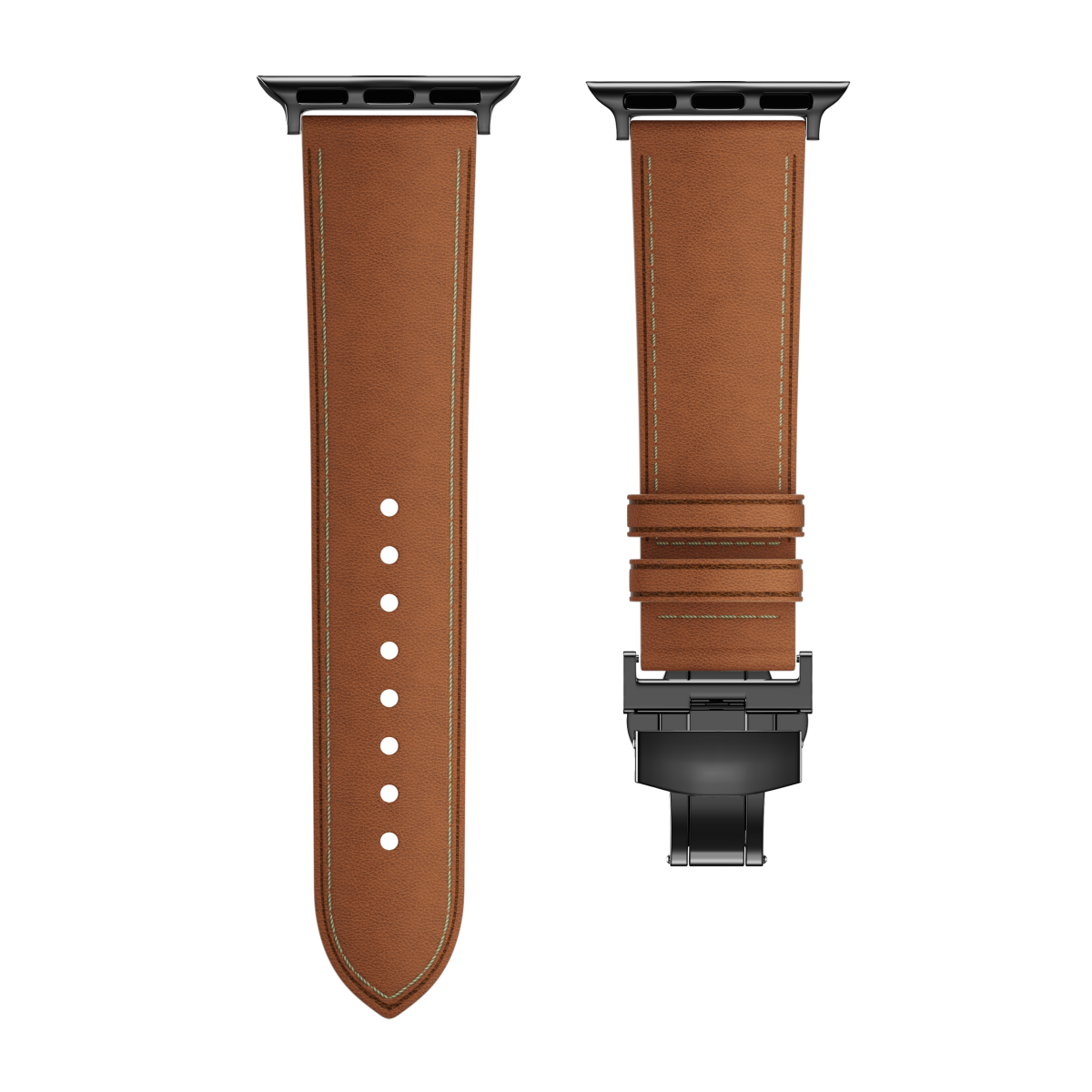 New Leather Butterfly Buckle Band For Apple Watch