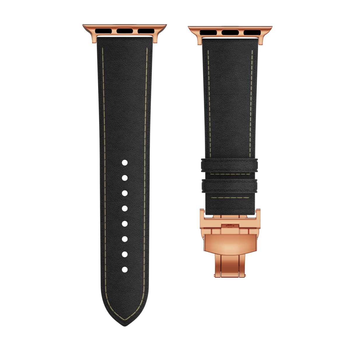 New Leather Butterfly Buckle Band For Apple Watch