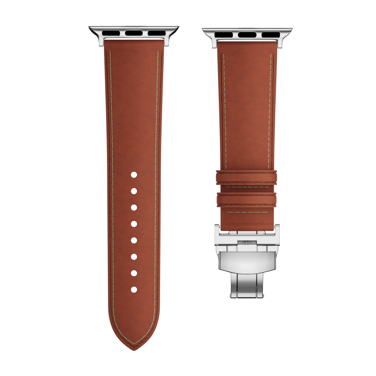 New Leather Butterfly Buckle Band For Apple Watch