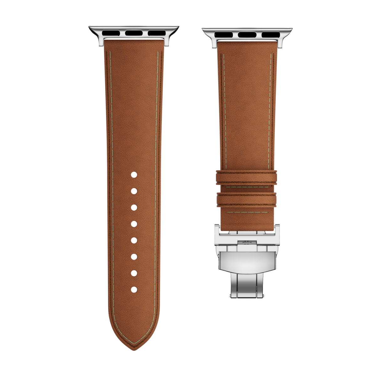 New Leather Butterfly Buckle Band For Apple Watch