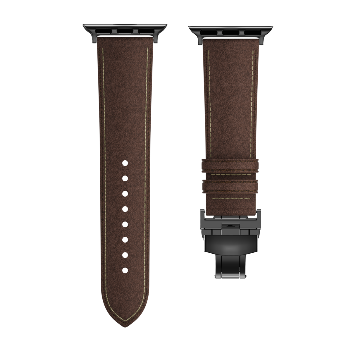 New Leather Butterfly Buckle Band For Apple Watch