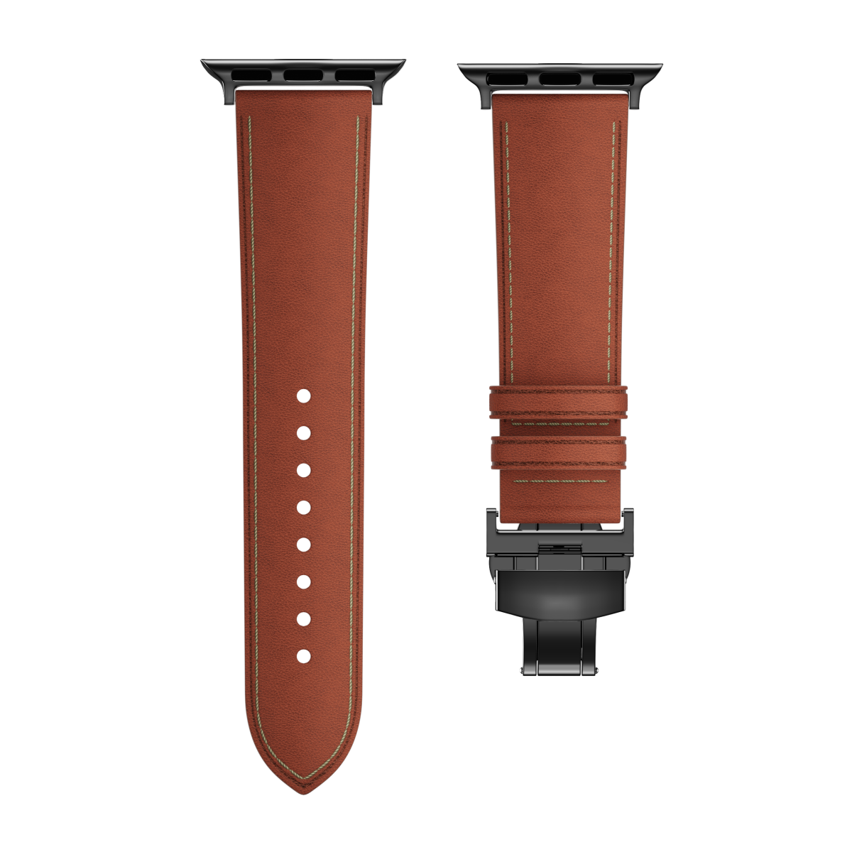 New Leather Butterfly Buckle Band For Apple Watch